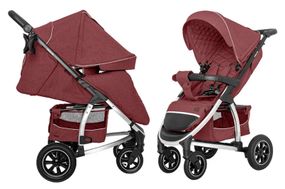 Коляска прогулянкова CRL-5511 "Vista" Ruby Red льон L CARRELLO