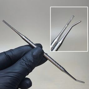 Изогнутый двусторонний рашпиль Эстет (кюретка-пилка) для педикюра (Украина)