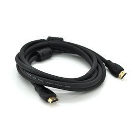 Кабель Ritar PL-HD347 HDMI-HDMI 19+1, Ultra HD 4Kx2K, 2160P, 0.8m, v2,0, OD-6.0mm, с фильтром, круглый Black, коннектор Gold,