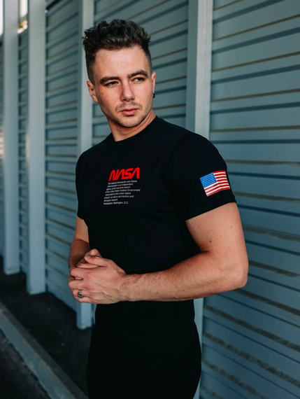 Футболка Наса чорний S | Зображення 1