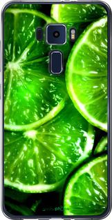 Чохол на Asus Zenfone 3 ZE552KL Зелені часточки лимона "852u-448-2448"