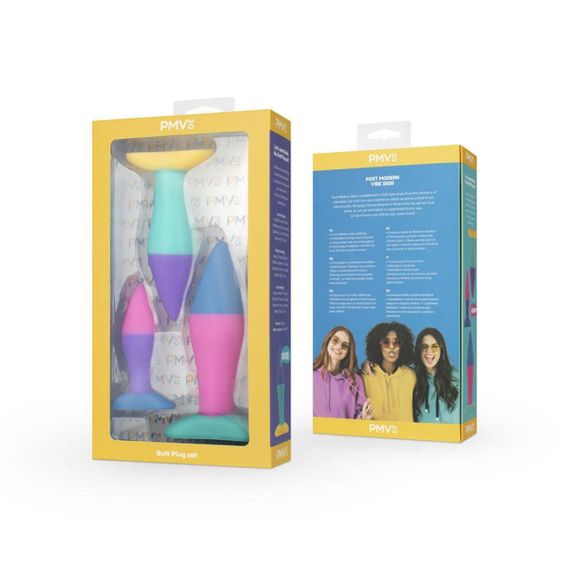 Набор анальных пробок PMV20 Koda – Butt Plug Set, диаметр 2,9 см, 3,9 см, 5 см sexstyle | Зображення 4