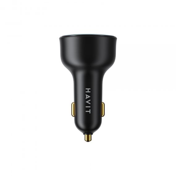 Автомобільний зарядний пристрій HAVIT HV-CC100W 100W USB+USB-C | Зображення 3