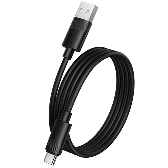 Дата кабель Borofone BX123 Leya USB to Type-C 36W (1m) Black | Зображення 1