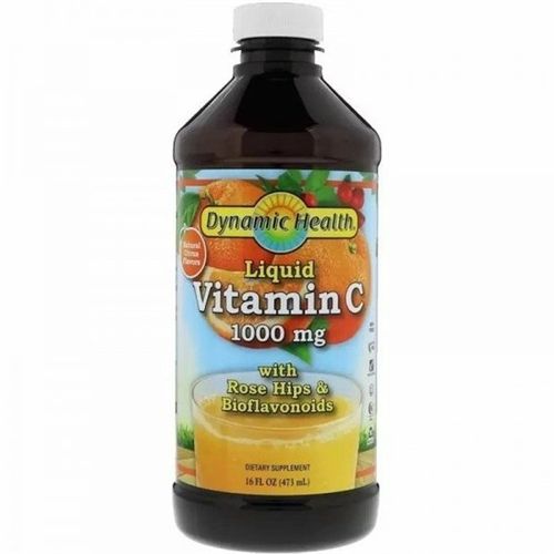 Вітамін C Dynamic Health Laboratories Liquid Vitamin C 1000 mg 473 ml /31 servings/ Natural Citrus Flavor
