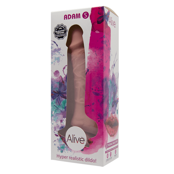 Фалоімітатор Alive Adam Flesh S, двошаровий, силікон + Silexpan, діаметр 3,5 см | Зображення 1