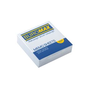 Блок белой бумаги для записей, BM.2207 JOBMAX 80х80х20 мм, не склеенный (4823078910462)
