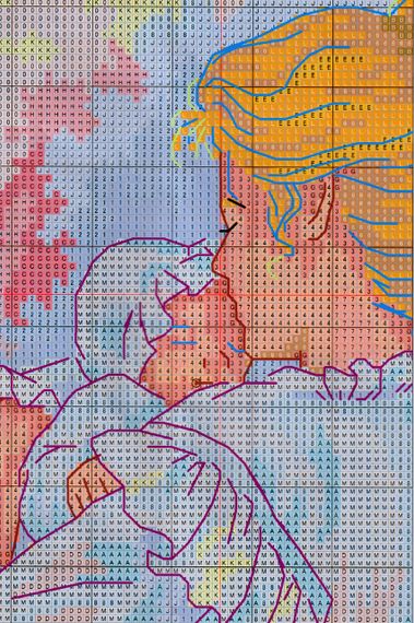 Набір для вишивання за нанесеною на канву схемою "Maternal Love 3". AIDA 14CT printed, 21*21 см | Зображення 2