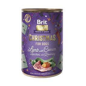 Корм вологий Brit Mono Protein Christmas Lamb д/собак різдвяна вечеря ягня 400 г