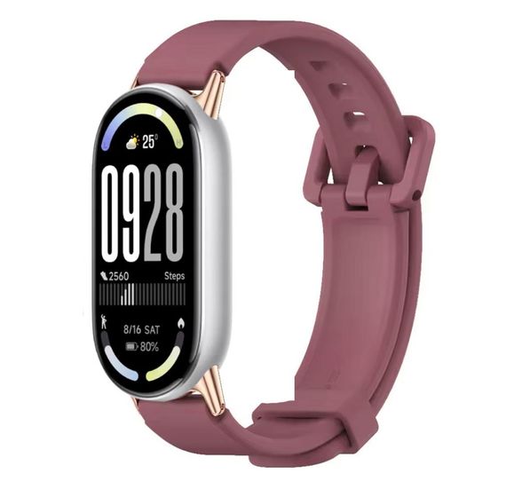 Силіконовий ремінець Mijobs для фітнес браслета Xiaomi Smart Band 10 - Purple | Зображення 1