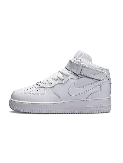 Кросівки зимові Air Force 1 High All White Fur , В'єтнам 36 | Зображення 2