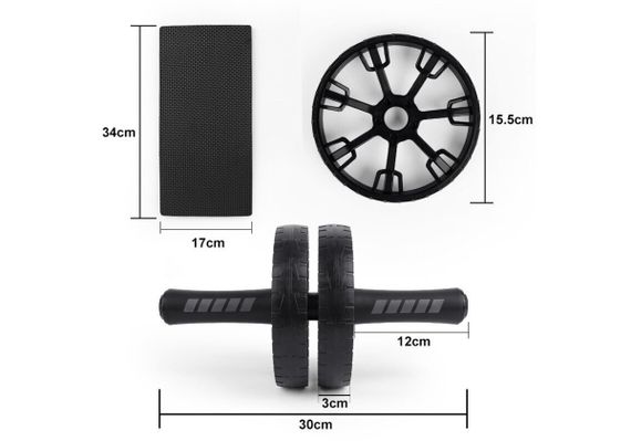 Ролик для преса EasyFit BLM подвійний чорний (EF-1356) | Зображення 4