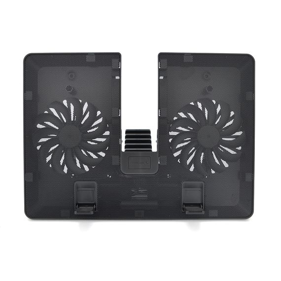 Підставка під ноутбук DeepCool U PAL, 10-15,6", 2*140mm 1000±10% RPM, корпус пластик+алюміній, 390 х 280 х 27.5 mm, Black, Box