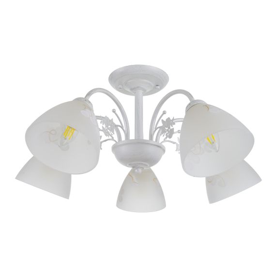 Люстра потолочная E14 60W WH (LK-685C/5)
