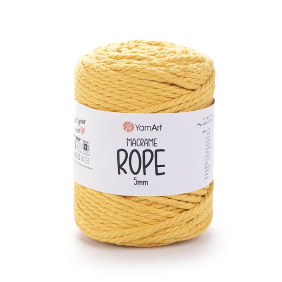 Пряжа YarnArt Macrame Rope 5 мм 764 бавовняний шнур для макраме, панно та кашпо