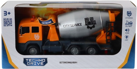 Машинка іграшкова Бетонозмішувач TechnoDrive 510777.270 Різнокольоровий shop (8713219578896) | Зображення 1