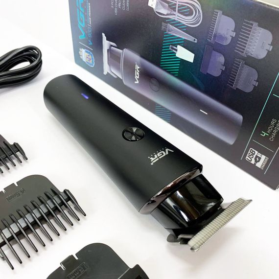 Акумуляторний триммер для стрижки волосся VGR V-933, Тример набір для стрижки волосся та для гоління | Зображення 4