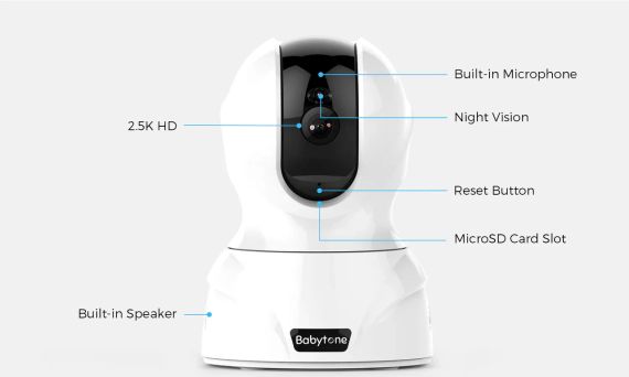 Відеоняня для дитячої кімнати Babytone Розумний носок для сну та HD-камера | Зображення 1