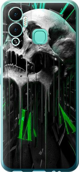 Чехол на Infinix Hot 12 Play Череп-часы "4100u-2759-17620"