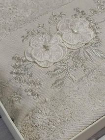 Полотенца подарочные Pupilla Cristina bej Пенье набор 2шт