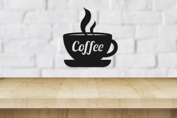 Панно декоративная картина на стену Чашка Coffee LED 16 цветов телефон 300х330 acr-p000036 | Зображення 1