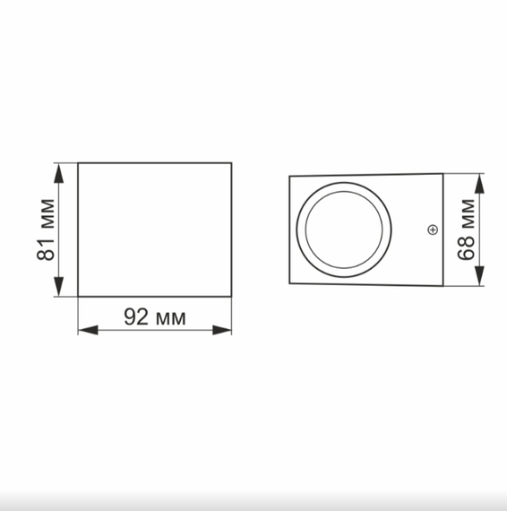 LED Світильник архітектурний VL-AR011 GU10 220V IP54 Videx | Зображення 2