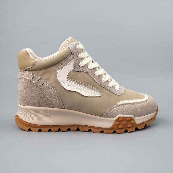 Кеди жіночі хутро 590103 Бежеві 36 37 38 39 40 41