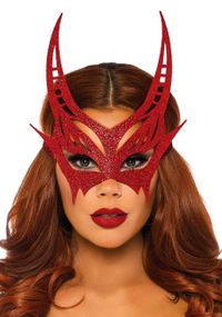 Блискуча маска диявола Leg Avenue Glitter devil mask O/S sexstyle