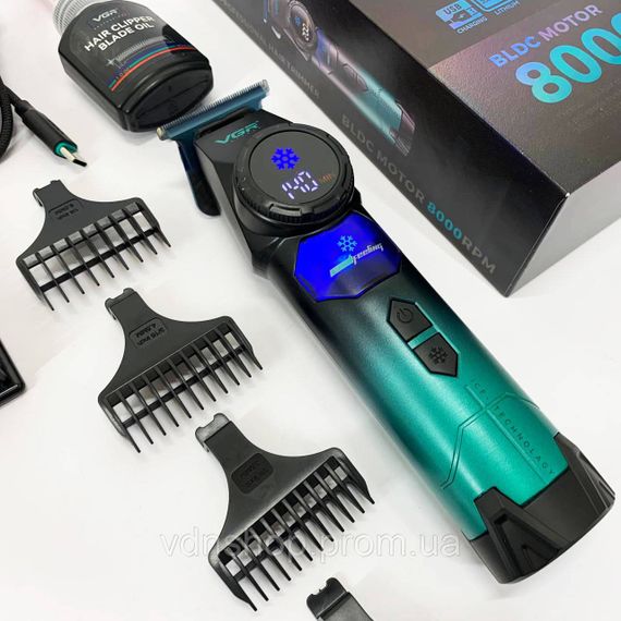 Машинка для різних стрижок акумуляторна VGR V-946, Бездротова акумуляторна машинка для стрижки волосся VY-85 | Зображення 9