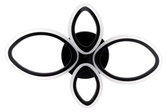 Люстра світлодіодна стельова LED світильник для квартири на стелю лед з пультом 25612 Чорний 11х40х62 см. | Зображення 4