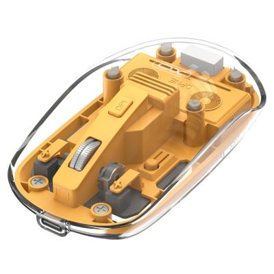 Мышка XO M12 Wireless Transparent/Yellow (M12 Yellow)