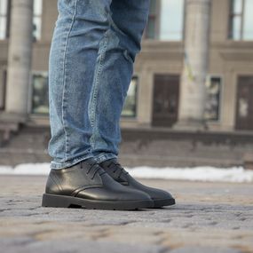 Молодіжні чоловічі черевики 41 розмір, черевики утеплені хутром