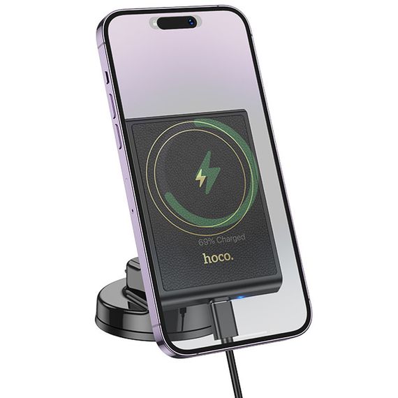 Автотримач з БЗП Hoco HW20 Precious (center console) Black | Зображення 6