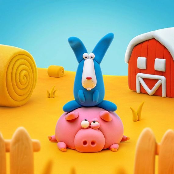 Набор самозатвердевающего пластилина Кролик ЛИПАКА 30050-UA01 | Зображення 2