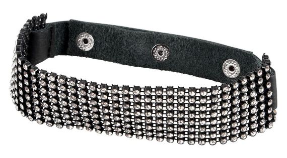 Чокер Bad Kitty Rhinestone Choker Черный One Size | Зображення 3