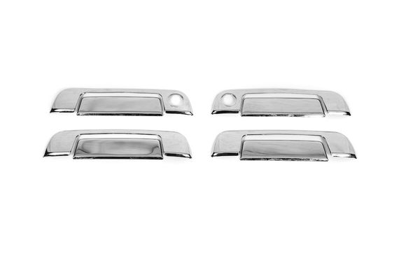 Накладки на ручки (4 шт) Хромований пластик для BMW 5 серія E-34 1988-1995 рр | Зображення 1