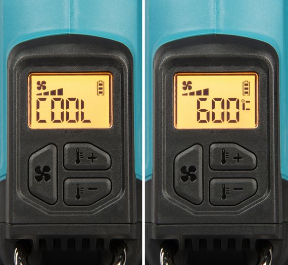 Фен технічний акумуляторний Makita HG001GZ (0-600 °C, 120-200 л/хв, XGT, без акумуляторів та зарядного пристрою) | Зображення 5