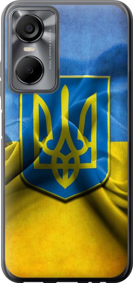 Чехол на Tecno POP 6 Pro BE8 Флаг и герб Украины 1 "375u-2929-17620"