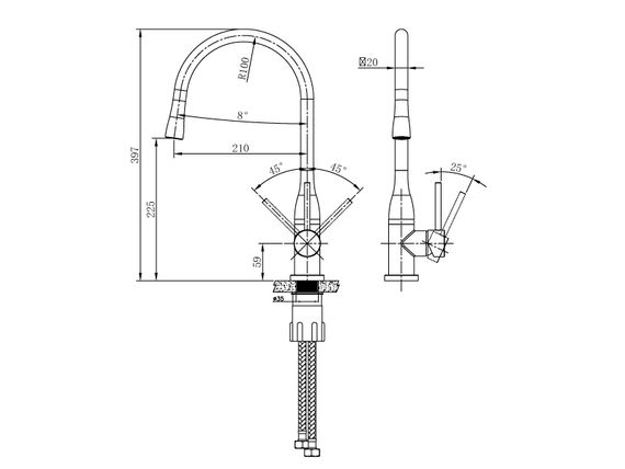 Кухонний змішувач ASIGNATURA Delicate 80548602 | Зображення 1