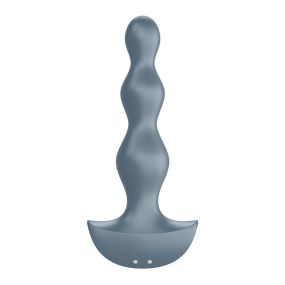 Анальний стимулятор-намистини з двома моторами Satisfyer Lolli-Plug 2, Сірий | Зображення 2