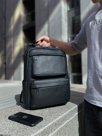 Чоловічий шкіряний  рюкзак для ноутбука і подорожей Tiding Bag SB-133863 | Зображення 5