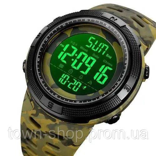 Часы наручные мужские SKMEI 2070CMGN ARMY GREEN CAMO. Цвет: зеленый камуфляж | Зображення 3
