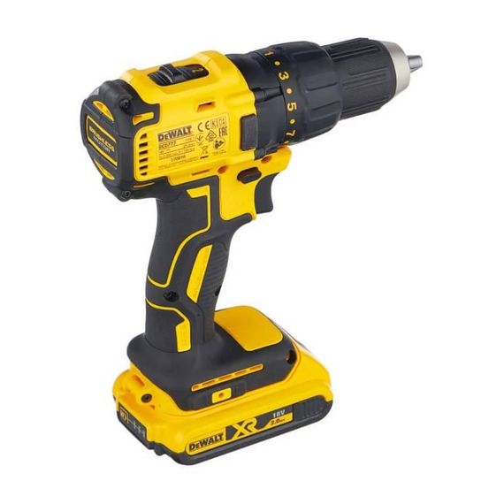 Дрель-шуруповерт аккумуляторная бесщеточная 65 Нм DeWALT DCD777D2T | Зображення 2