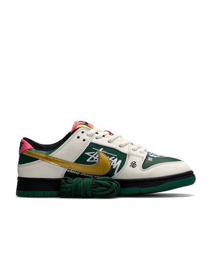 Кросівки чоловічі SB Dunk Low x Stussy 572 Green Beig , В'єтнам 44 28.0 см | Зображення 1