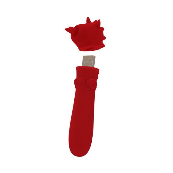 Вібратор-єдиноріжка Unihorn USB Bullet – Blaze Diablo віброкуля, USB-зарядка, 10 режимів Sex Aura | Зображення 1