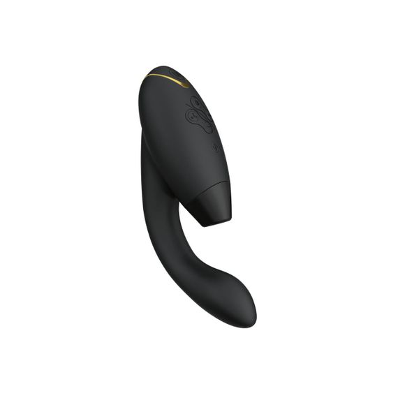 Вакуумний кліторальний стимулятор Womanizer Duo 2 Black – 2-в-1 стимуляція, вібрація, водозахист, USB-зарядка | Зображення 5