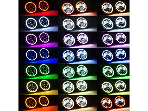 Комплект світлодіодних фар AllLight JR-4/1-60W ближнє+дальнє НИВА, ВАЗ, ГАЗ, УАЗ, JEEP, VW (керування габаритами через смартфон) | Зображення 5
