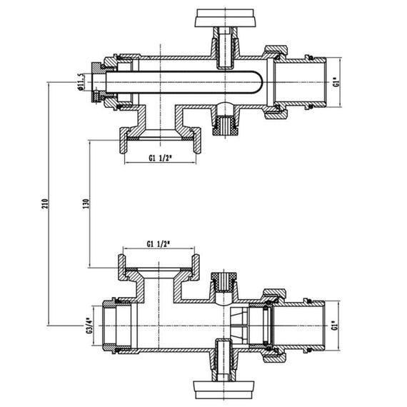Конектор для колектора Thermo Alliance Standart 1" SF005W25 | Зображення 1