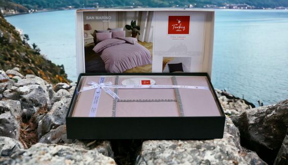 Постельное белье Turkiz Ranforse Prima 200 х 220 см San Marino Violet | Зображення 2