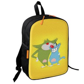 Рюкзак шкільний дитячий з принтом Оггі та таргани, Кукарачі 36х27 см підлітковий для хлопчика, дівчинки (4730)
